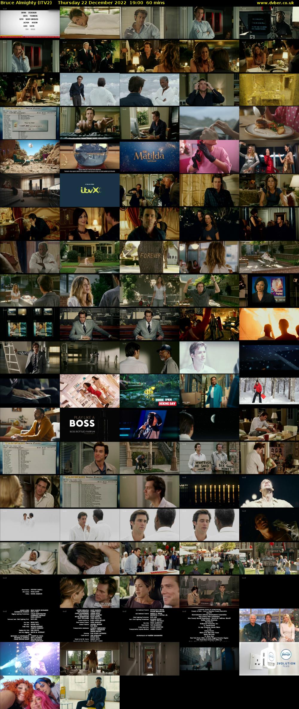 Bruce Almighty (ITV2) Thursday 22 December 2022 19:00 - 20:00