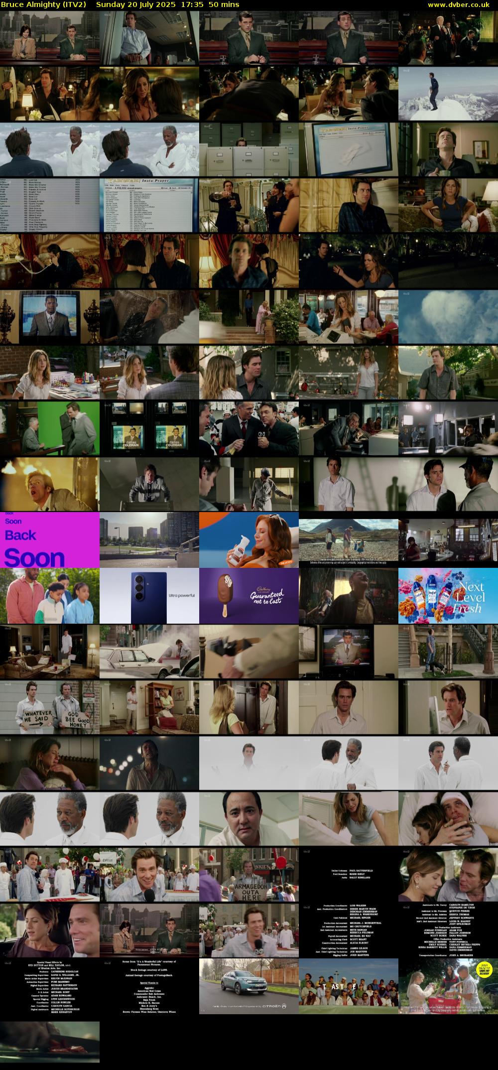 Bruce Almighty (ITV2) Sunday 20 July 2025 17:35 - 18:25