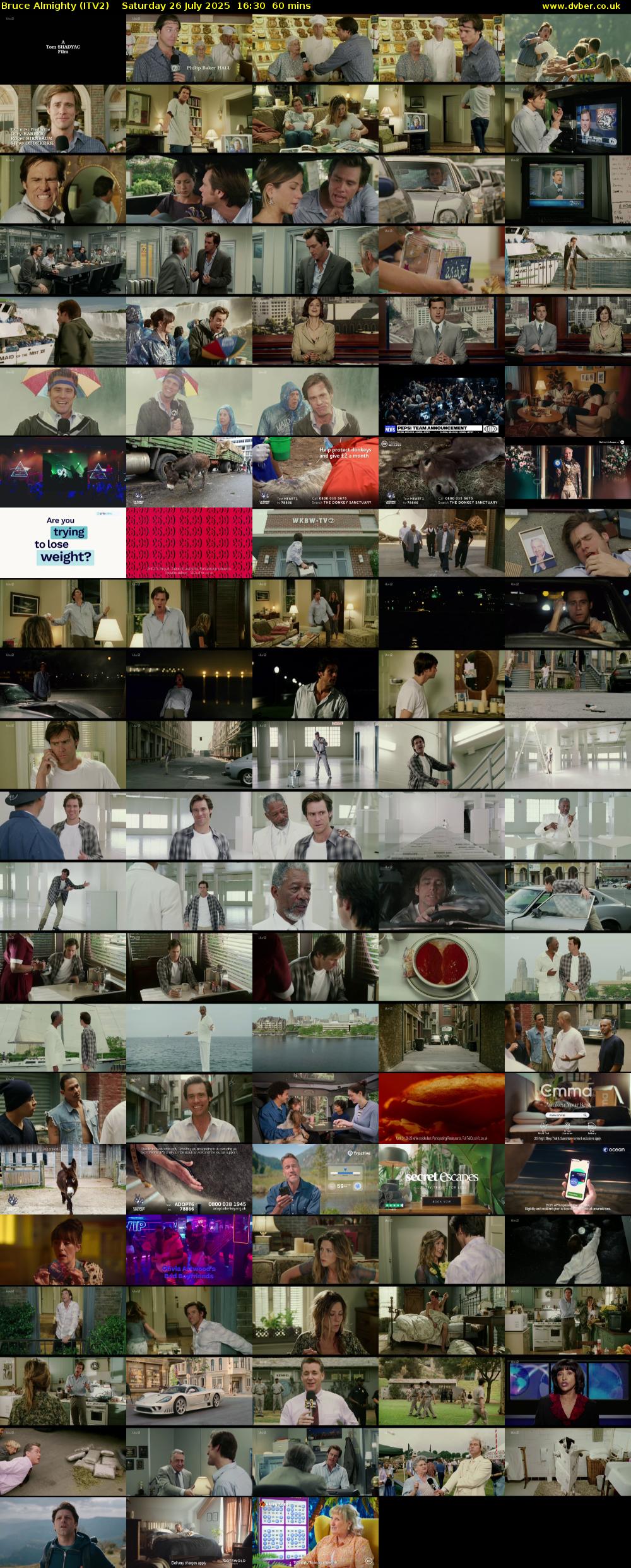 Bruce Almighty (ITV2) Saturday 26 July 2025 16:30 - 17:30