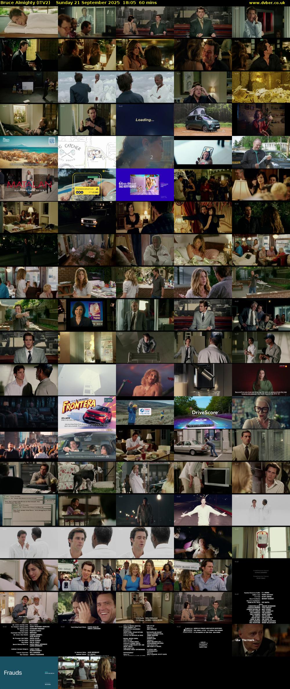 Bruce Almighty (ITV2) Sunday 21 September 2025 18:05 - 19:05