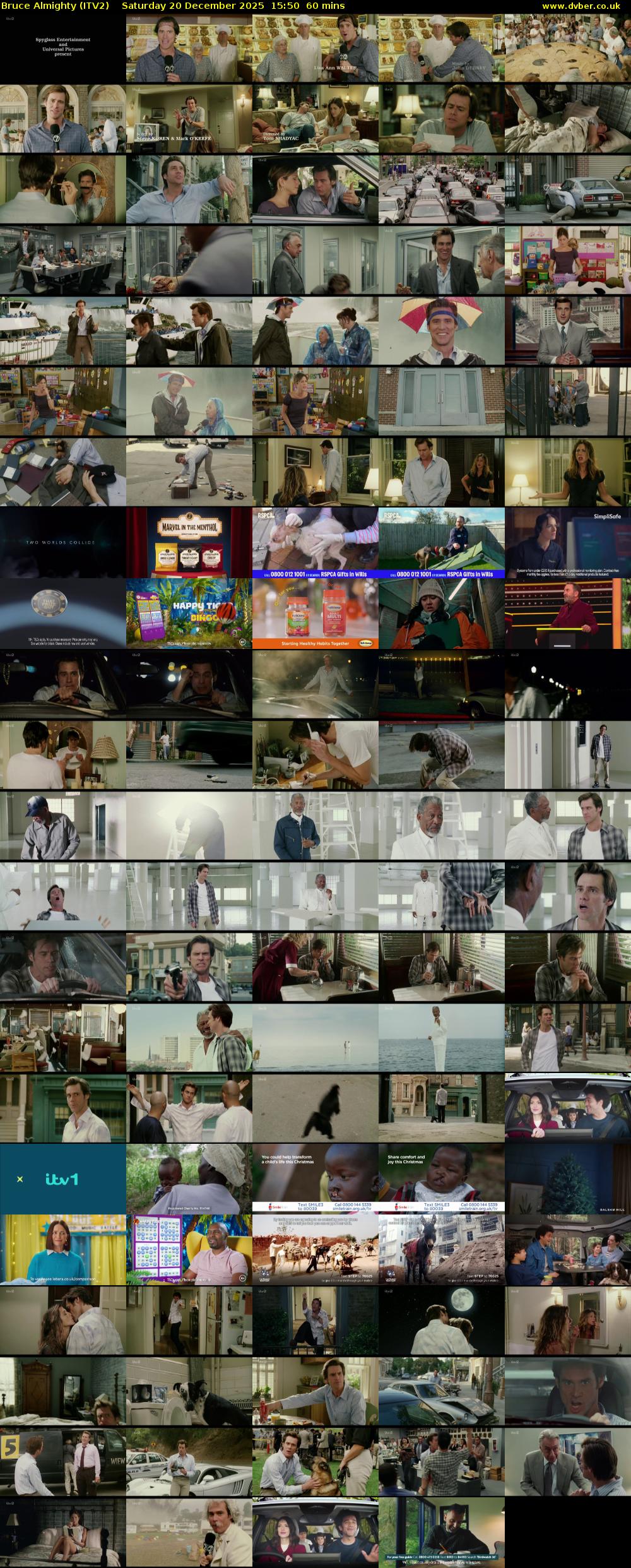 Bruce Almighty (ITV2) Saturday 20 December 2025 15:50 - 16:50