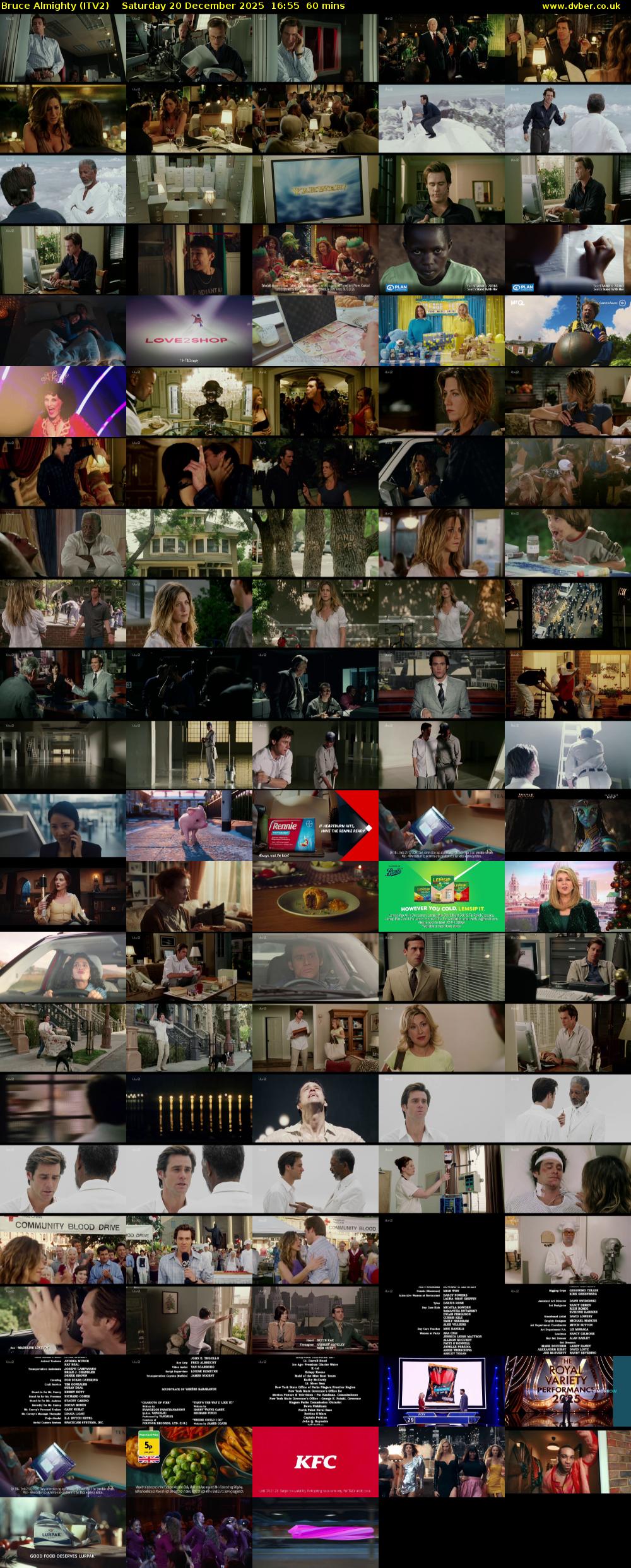 Bruce Almighty (ITV2) Saturday 20 December 2025 16:55 - 17:55