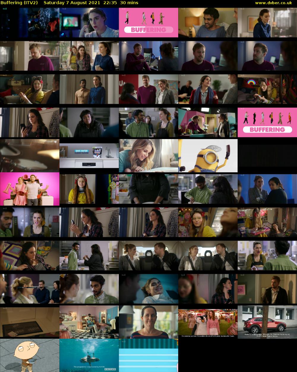Buffering (ITV2) Saturday 7 August 2021 22:35 - 23:05