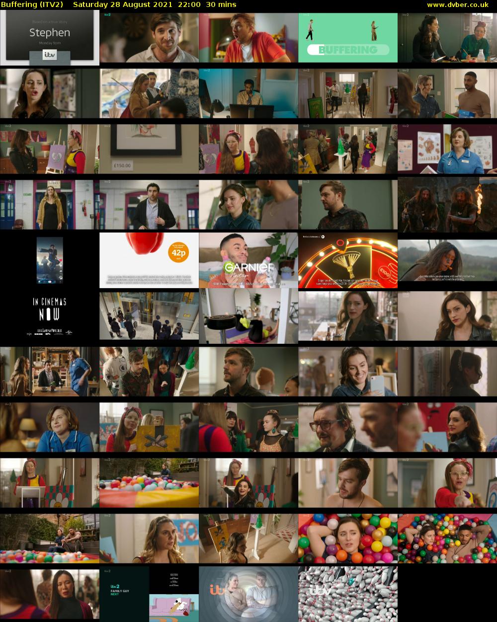 Buffering (ITV2) Saturday 28 August 2021 22:00 - 22:30