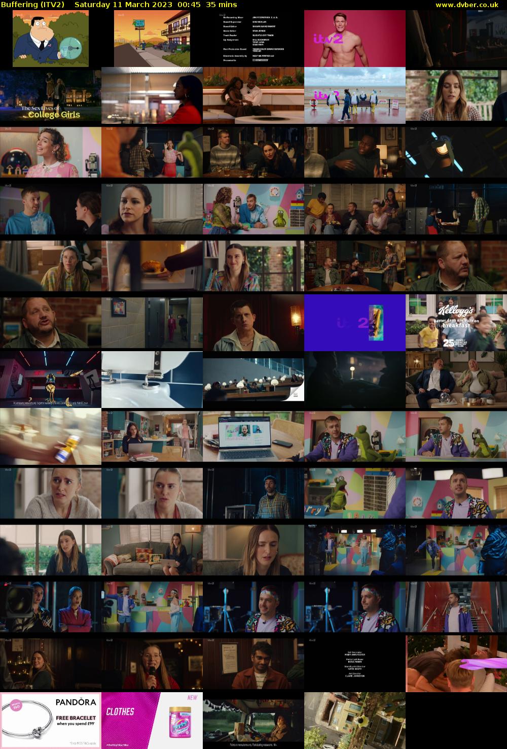 Buffering (ITV2) Saturday 11 March 2023 00:45 - 01:20