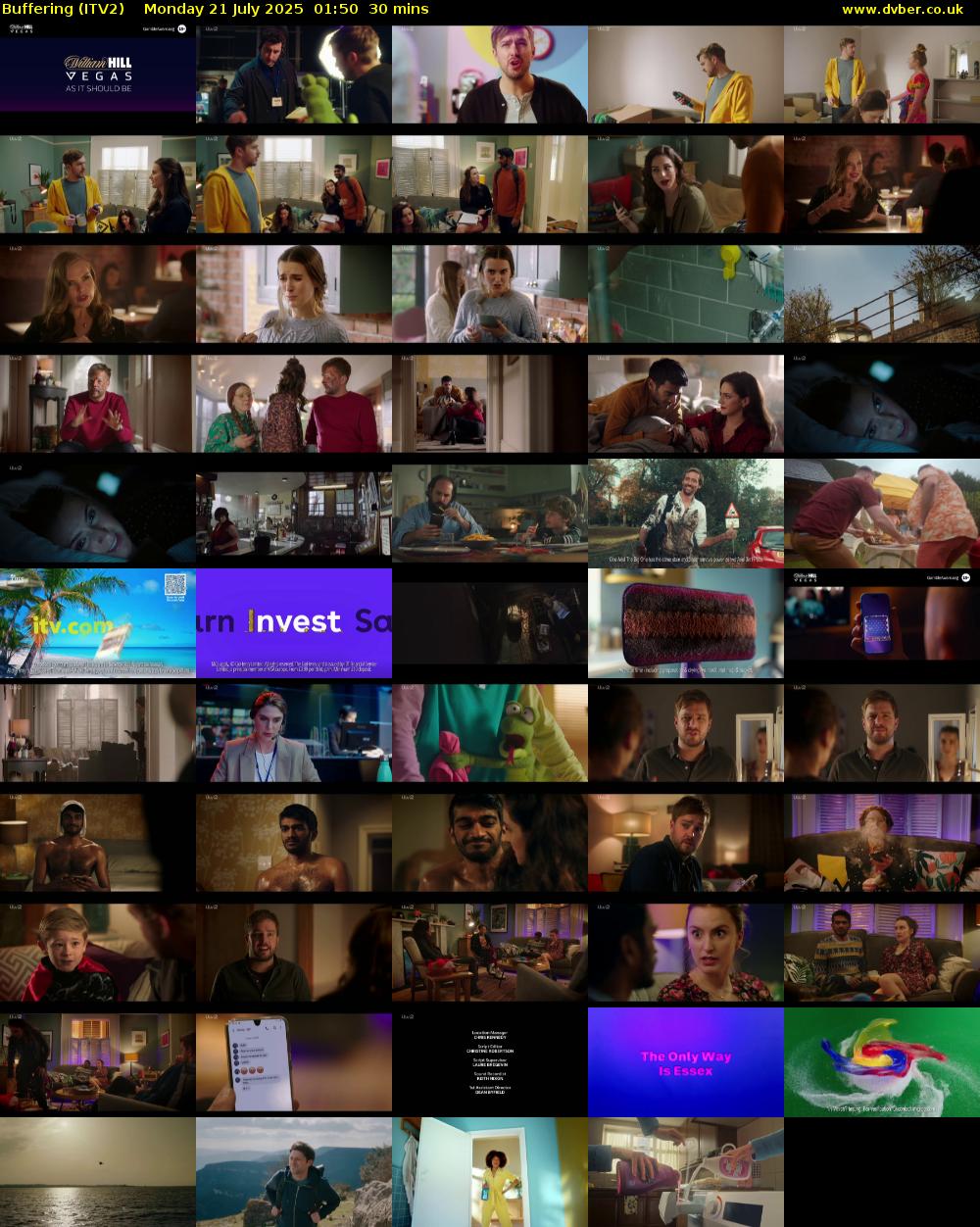 Buffering (ITV2) Monday 21 July 2025 01:50 - 02:20
