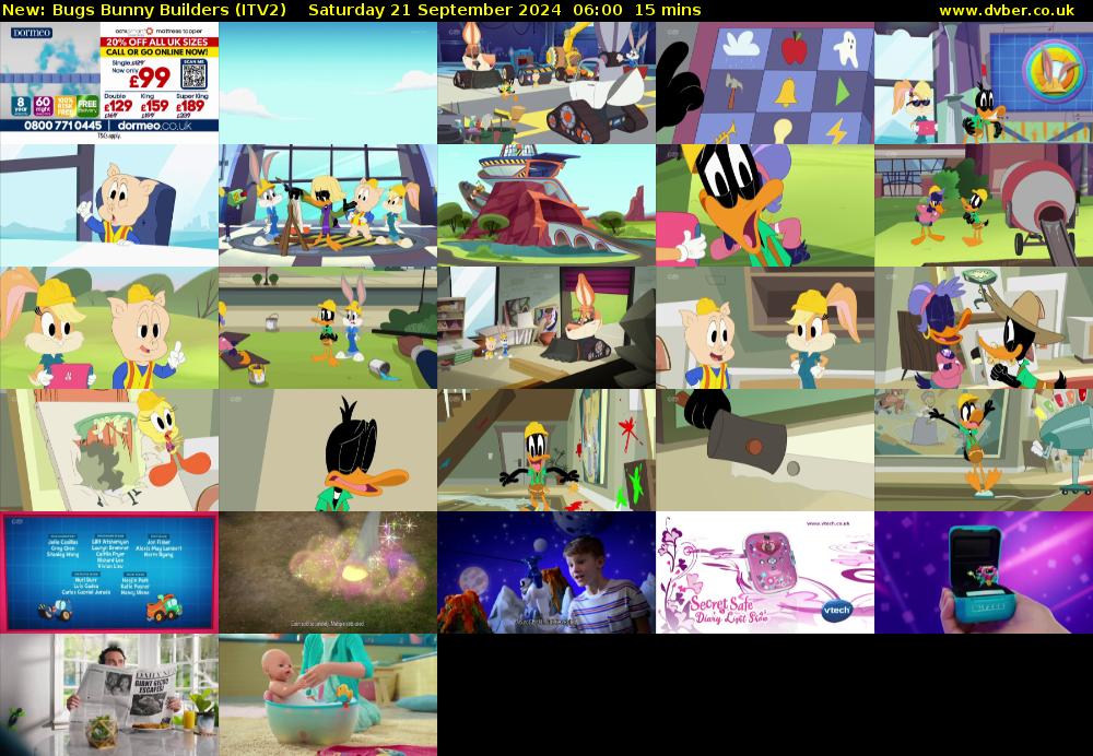 Bugs Bunny Builders (ITV2) Saturday 21 September 2024 06:00 - 06:15