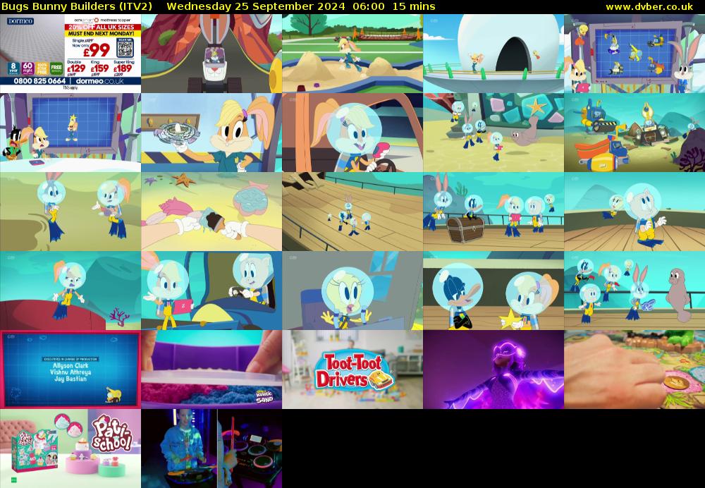 Bugs Bunny Builders (ITV2) Wednesday 25 September 2024 06:00 - 06:15