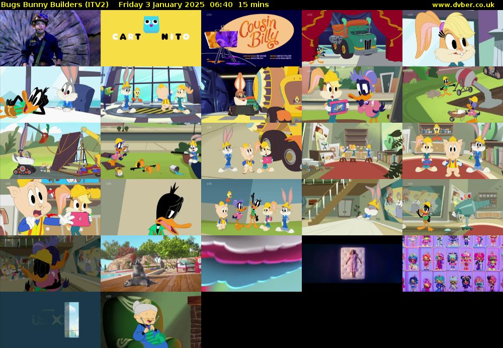 Bugs Bunny Builders (ITV2) Friday 3 January 2025 06:40 - 06:55