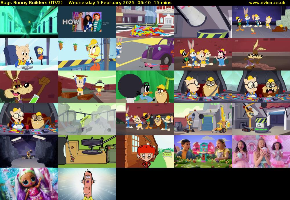 Bugs Bunny Builders (ITV2) Wednesday 5 February 2025 06:40 - 06:55