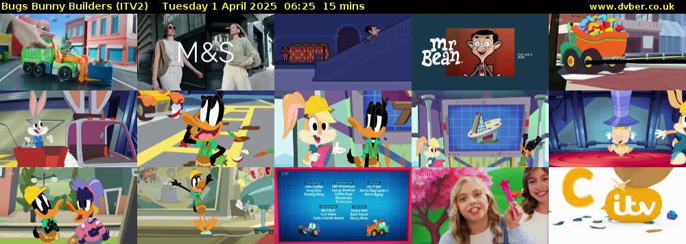 Bugs Bunny Builders (ITV2) Tuesday 1 April 2025 06:25 - 06:40