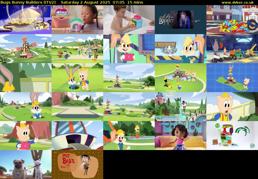 Bugs Bunny Builders (ITV2) Saturday 2 August 2025 07:05 - 07:20