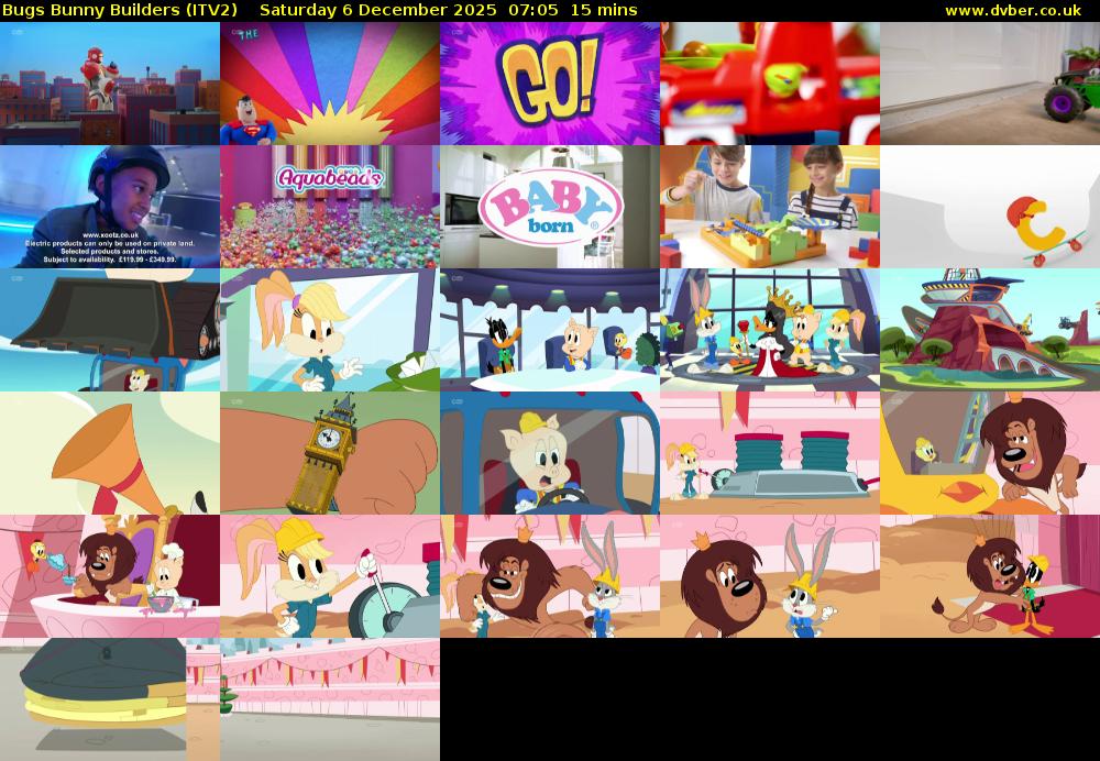 Bugs Bunny Builders (ITV2) Saturday 6 December 2025 07:05 - 07:20