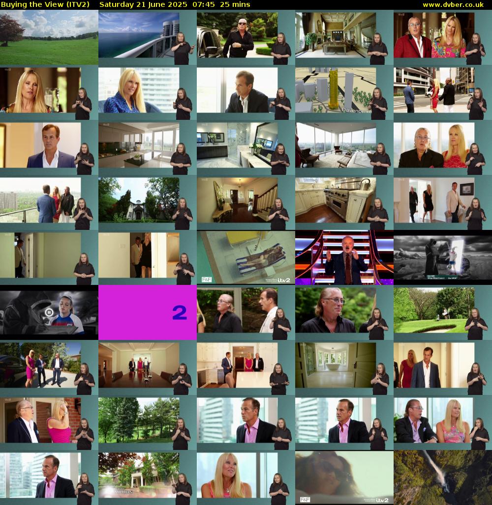 Buying the View (ITV2) Saturday 21 June 2025 07:45 - 08:10