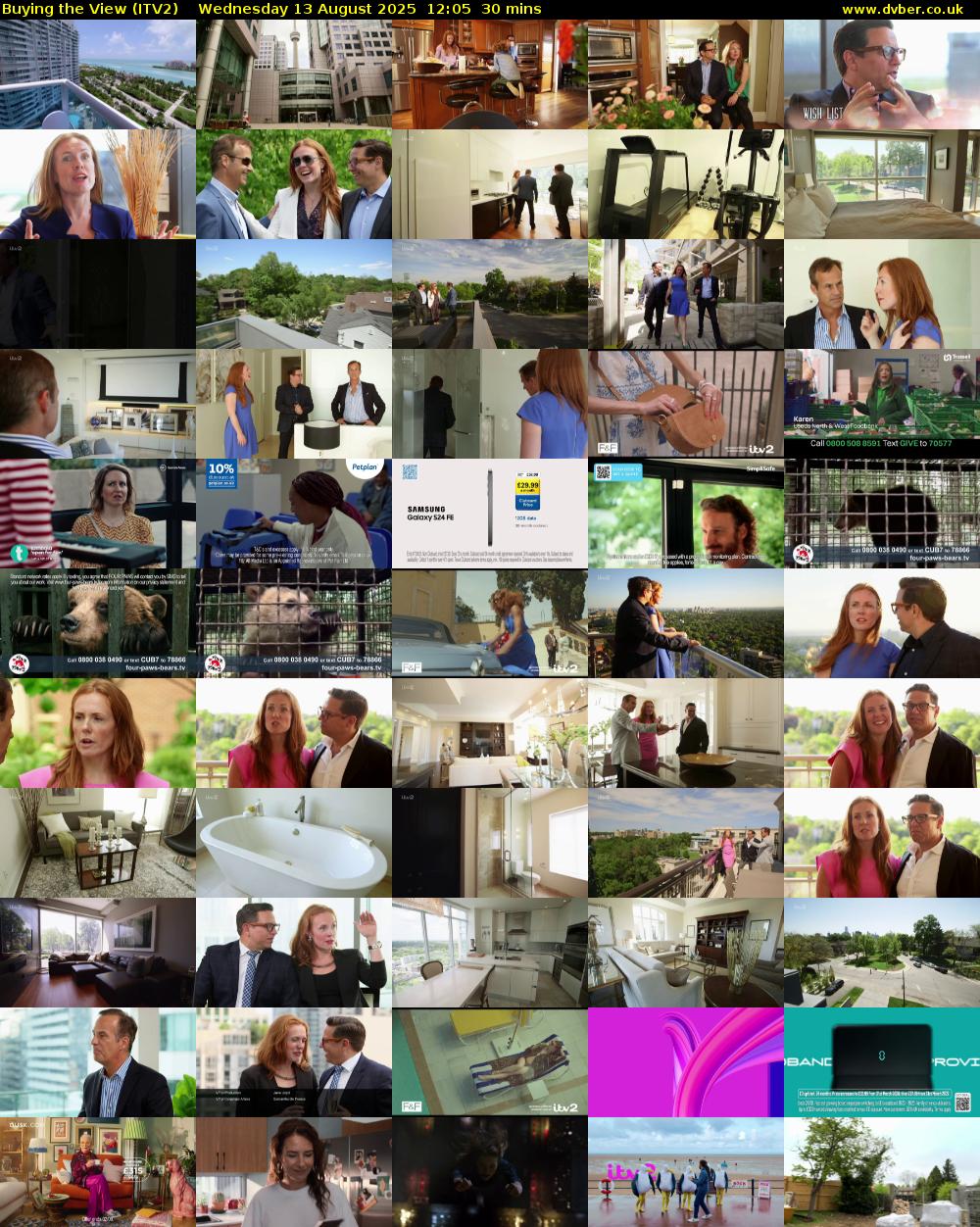 Buying the View (ITV2) Wednesday 13 August 2025 12:05 - 12:35