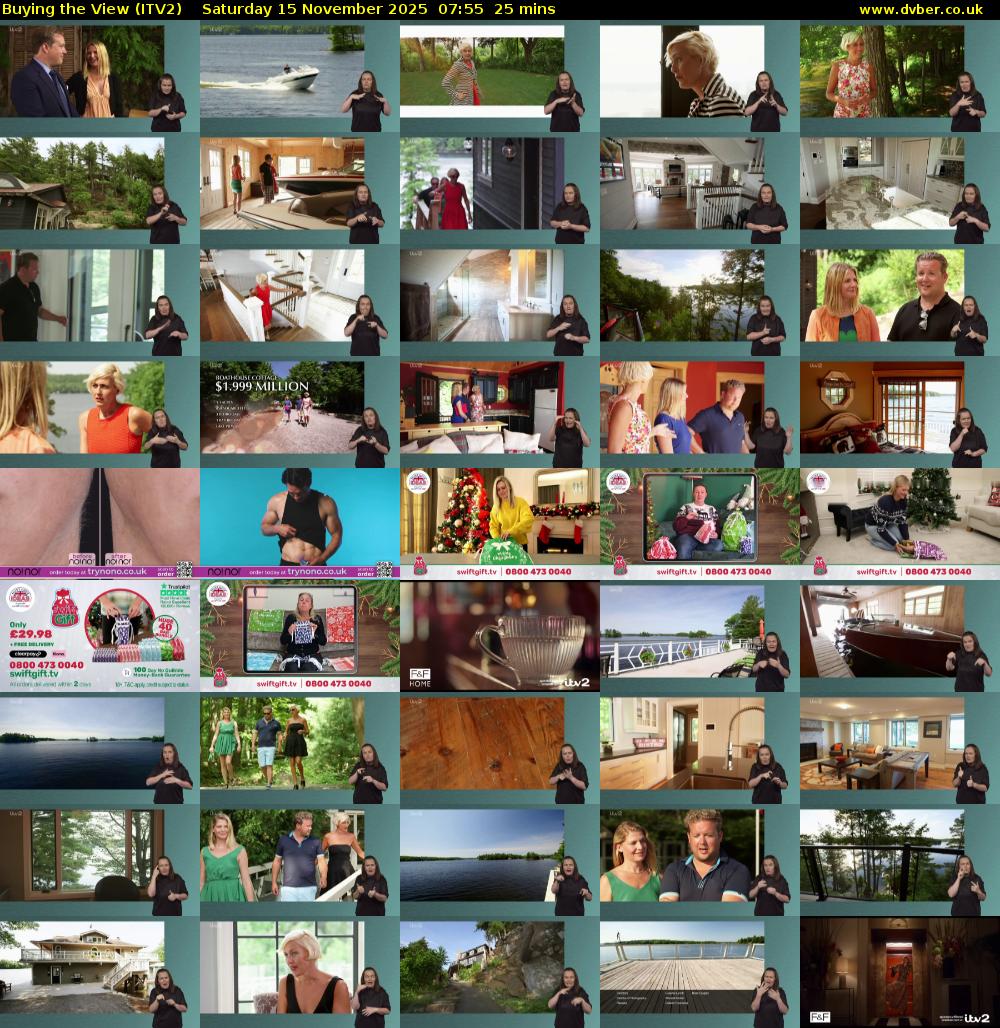 Buying the View (ITV2) Saturday 15 November 2025 07:55 - 08:20