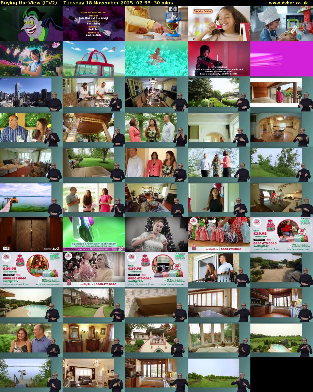 Buying the View (ITV2) Tuesday 18 November 2025 07:55 - 08:25