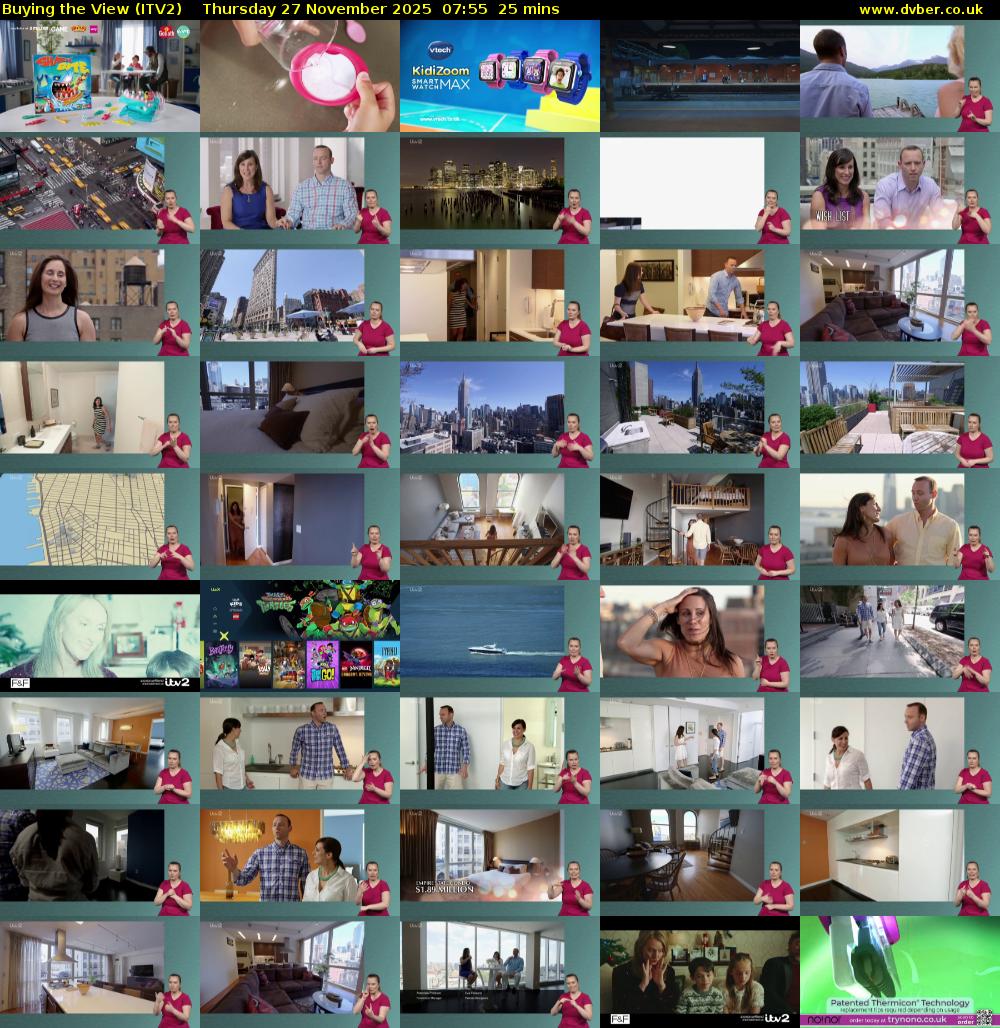 Buying the View (ITV2) Thursday 27 November 2025 07:55 - 08:20