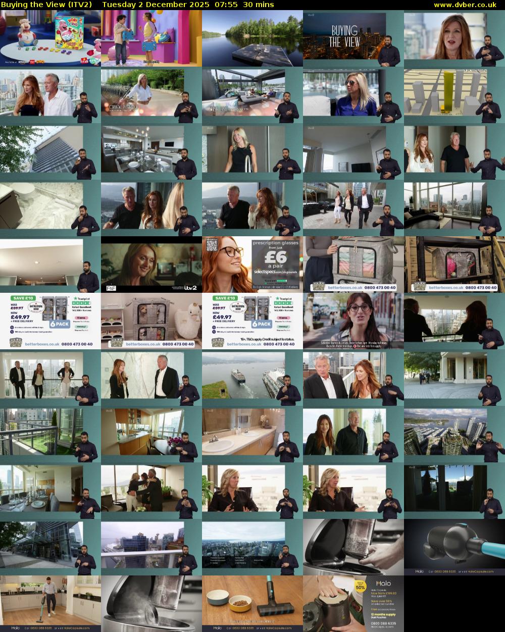 Buying the View (ITV2) Tuesday 2 December 2025 07:55 - 08:25