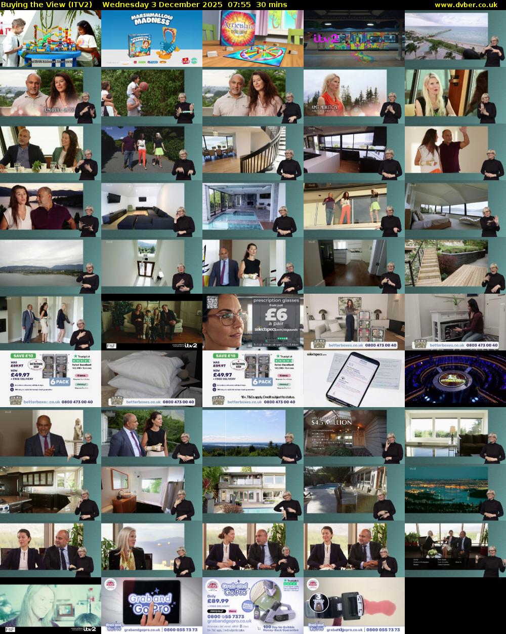 Buying the View (ITV2) Wednesday 3 December 2025 07:55 - 08:25