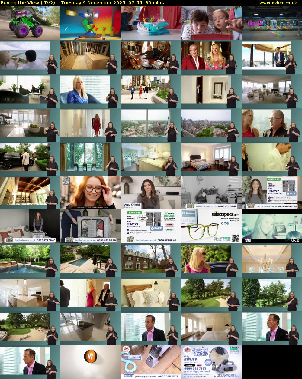 Buying the View (ITV2) Tuesday 9 December 2025 07:55 - 08:25