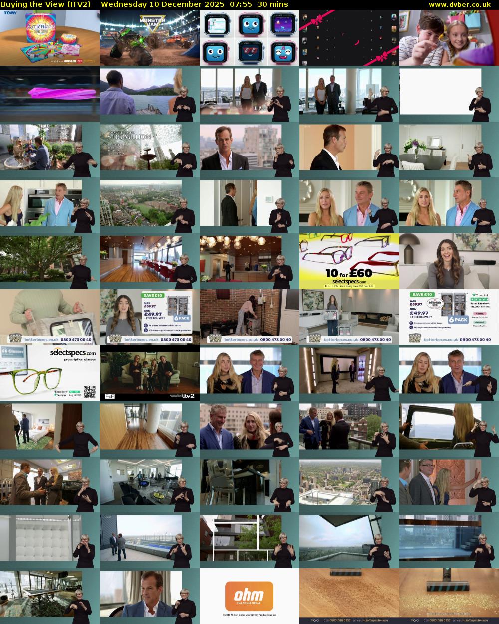 Buying the View (ITV2) Wednesday 10 December 2025 07:55 - 08:25