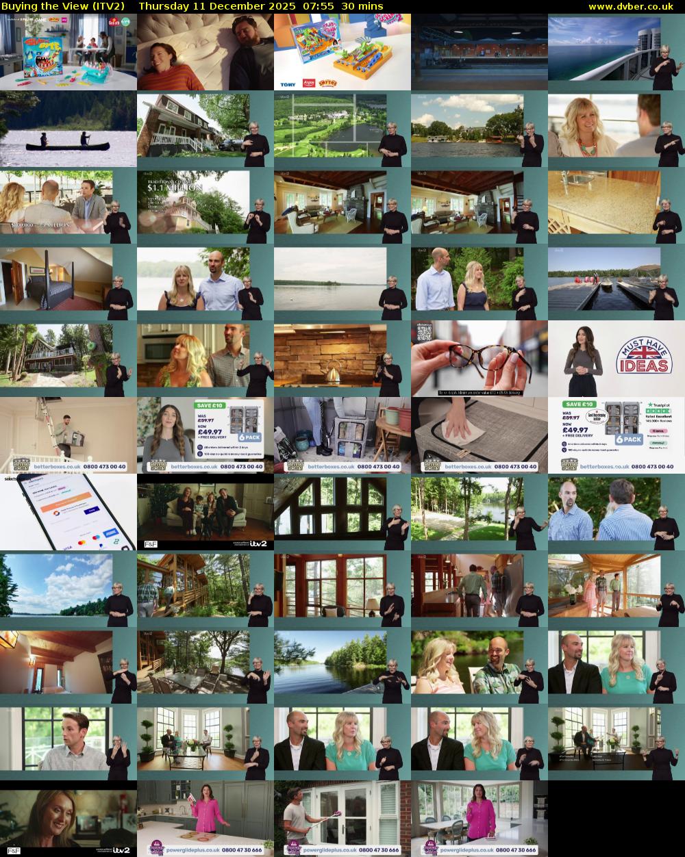 Buying the View (ITV2) Thursday 11 December 2025 07:55 - 08:25