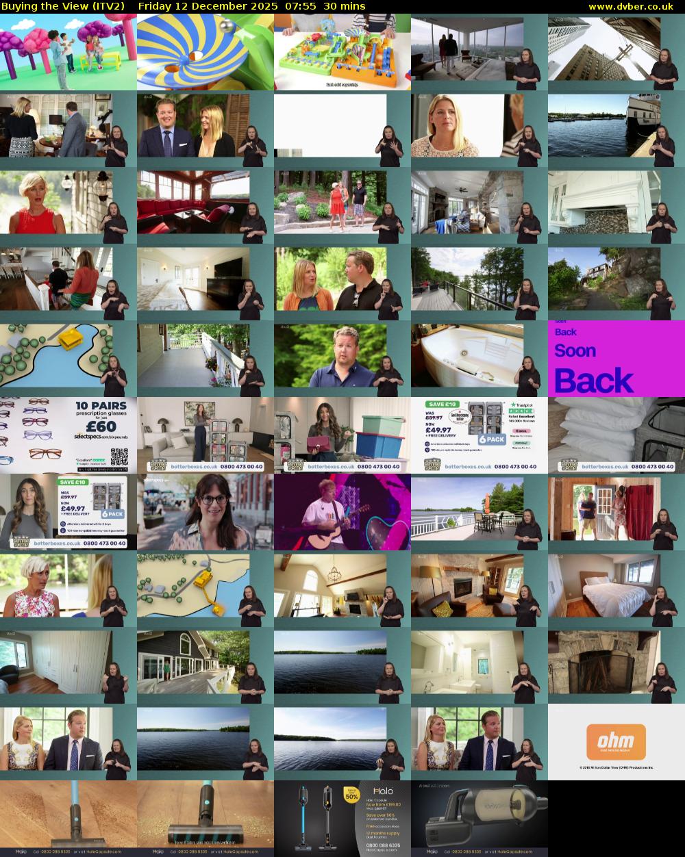 Buying the View (ITV2) Friday 12 December 2025 07:55 - 08:25