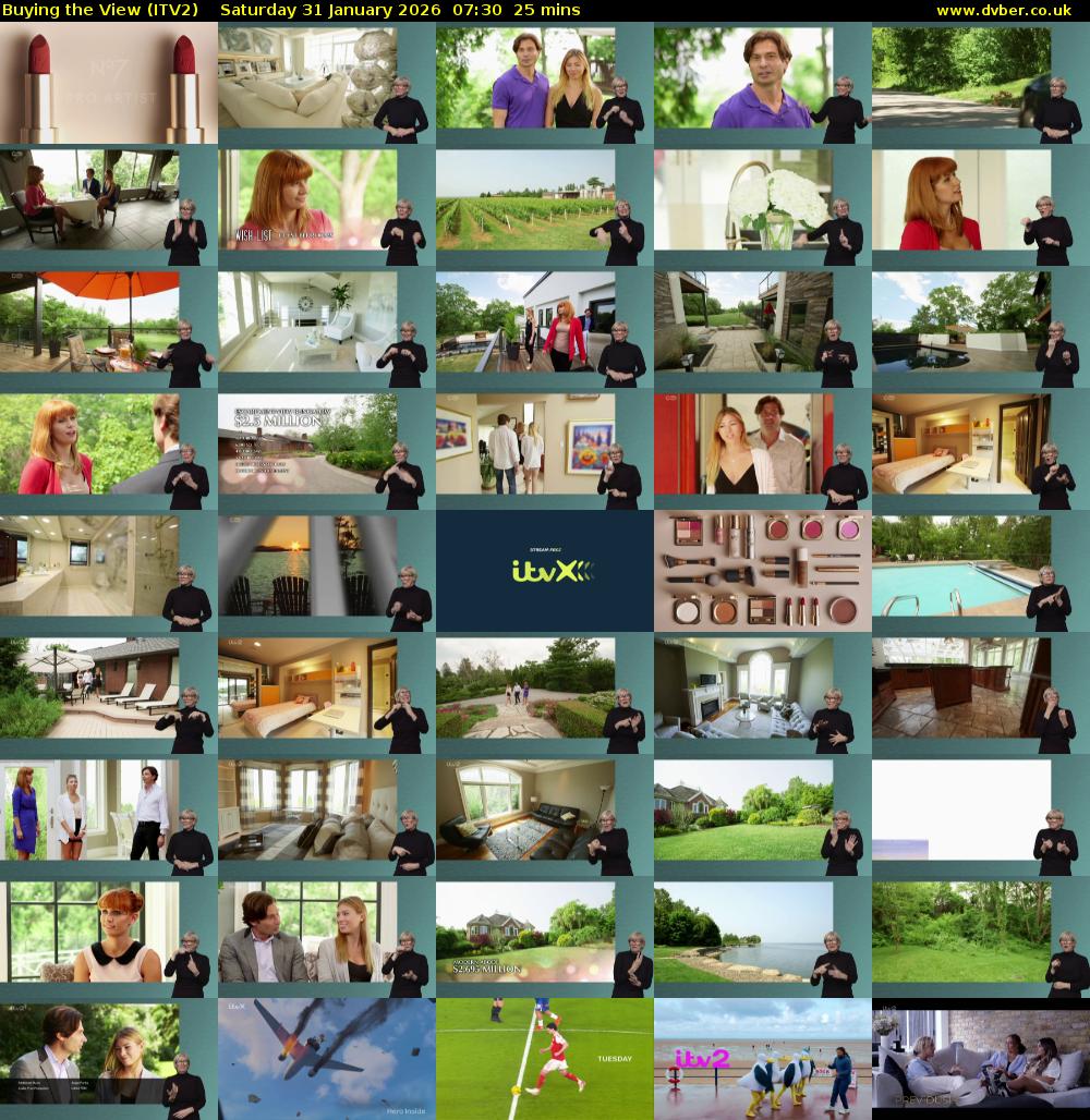 Buying the View (ITV2) Saturday 31 January 2026 07:30 - 07:55