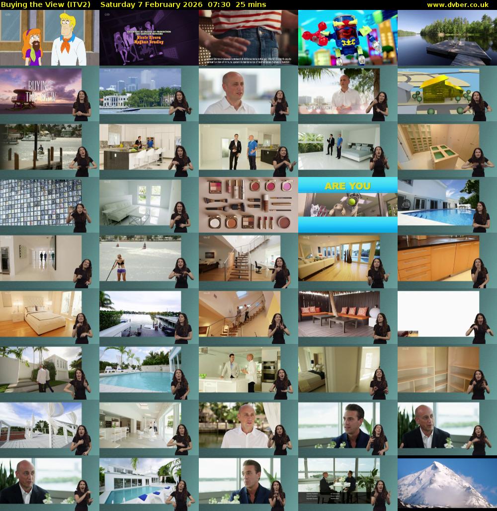 Buying the View (ITV2) Saturday 7 February 2026 07:30 - 07:55