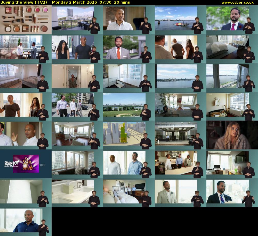 Buying the View (ITV2) Monday 2 March 2026 07:30 - 07:50
