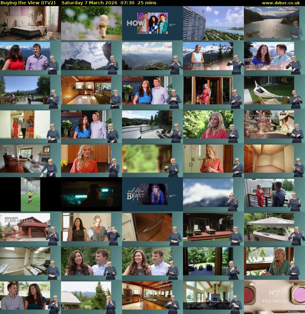 Buying the View (ITV2) Saturday 7 March 2026 07:30 - 07:55