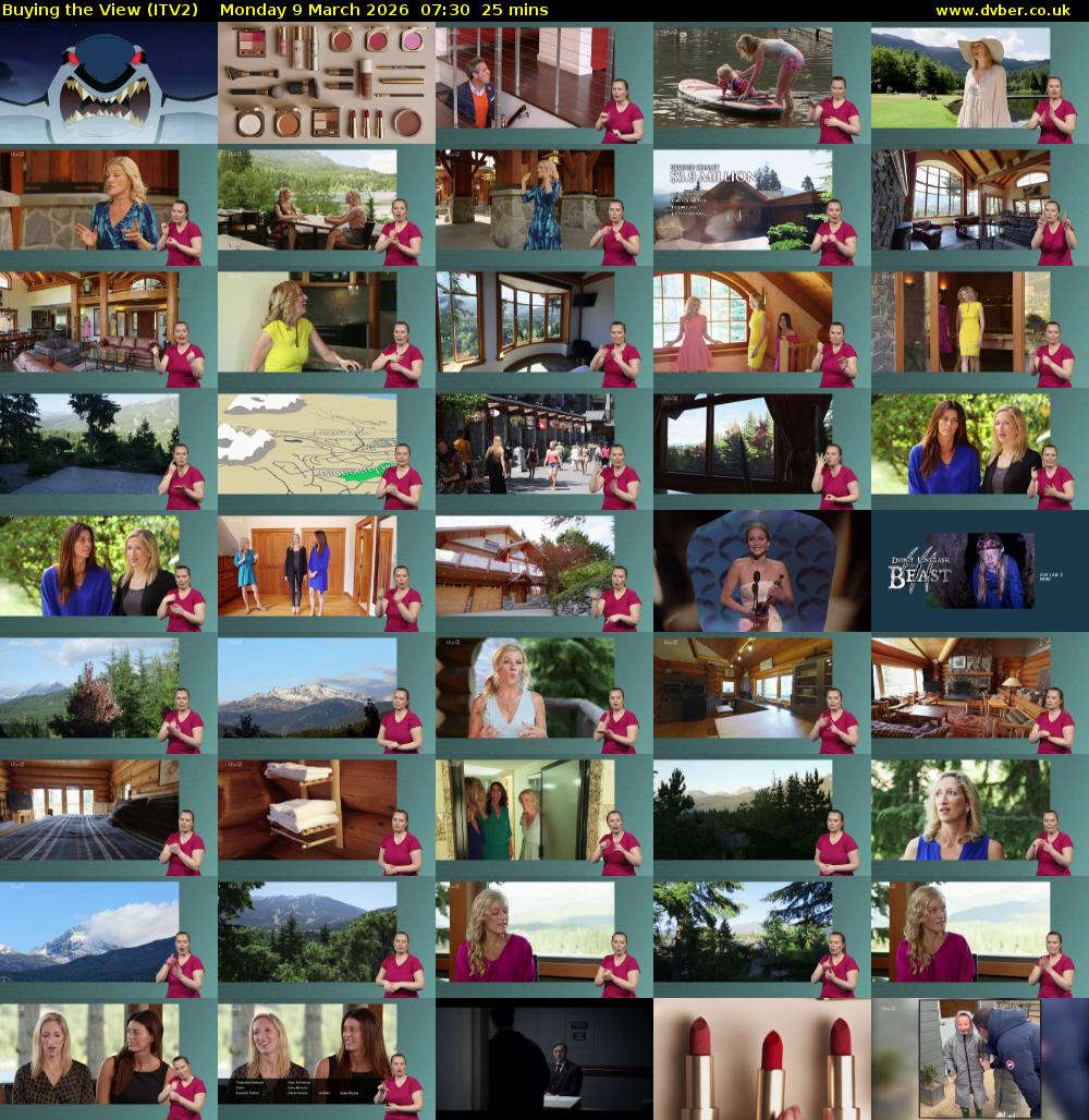 Buying the View (ITV2) Monday 9 March 2026 07:30 - 07:55