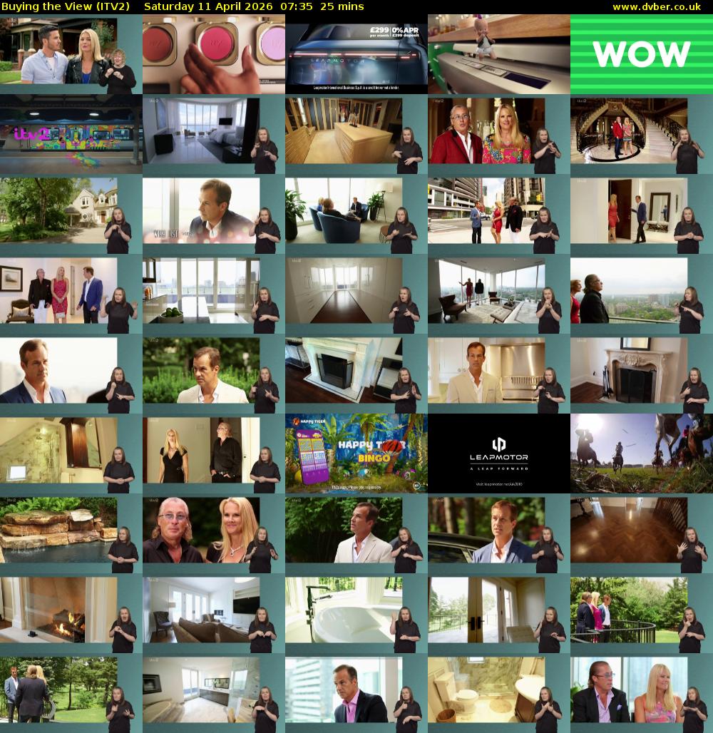 Buying the View (ITV2) Saturday 11 April 2026 07:35 - 08:00