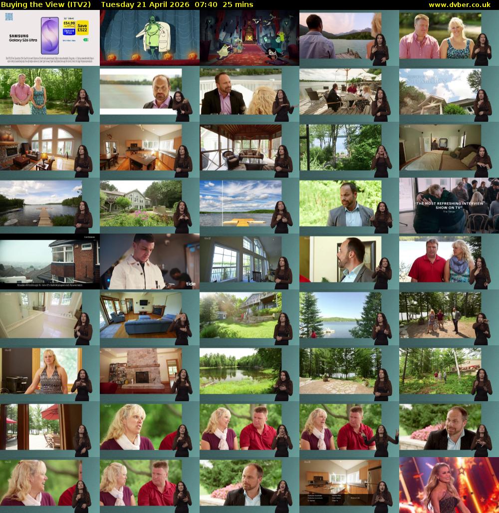 Buying the View (ITV2) Tuesday 21 April 2026 07:40 - 08:05