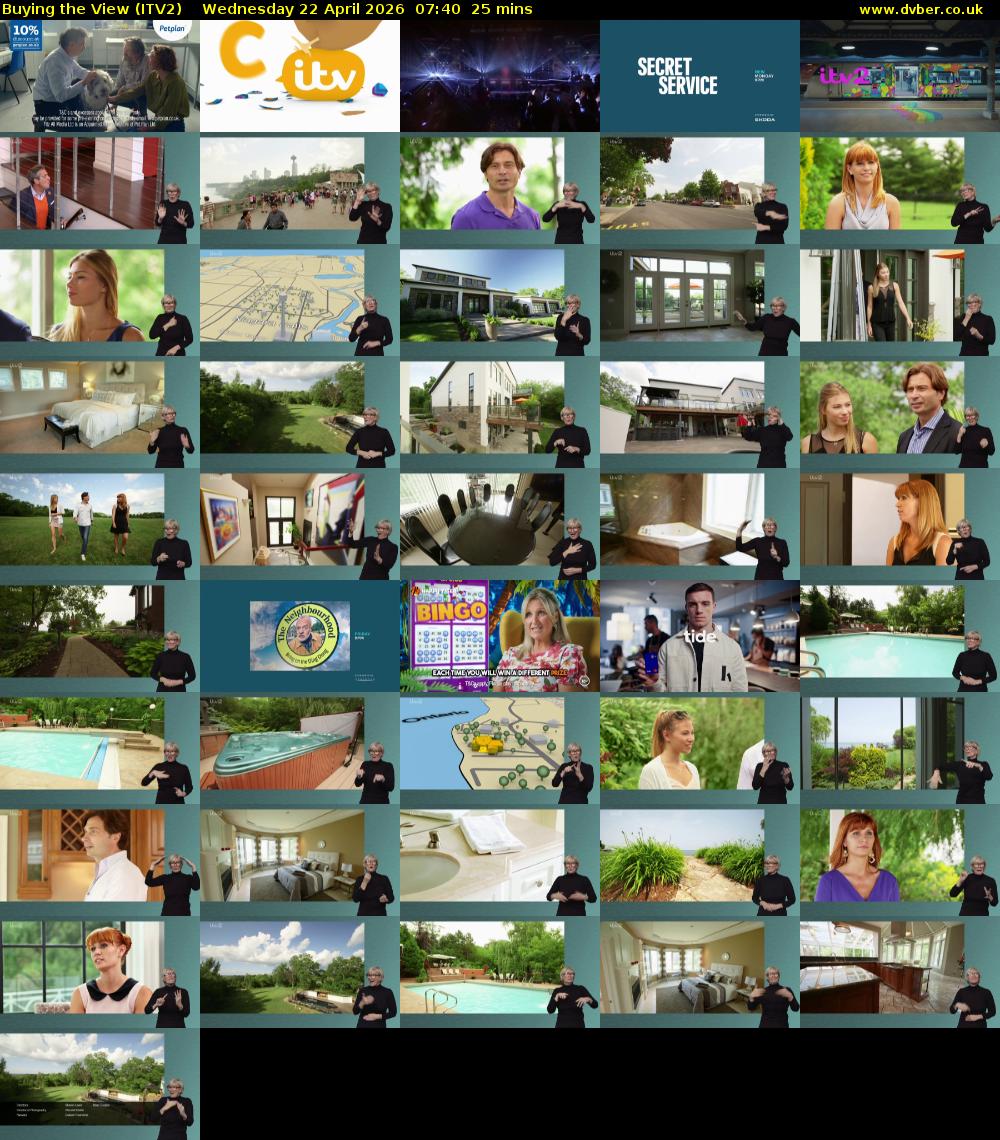 Buying the View (ITV2) Wednesday 22 April 2026 07:40 - 08:05