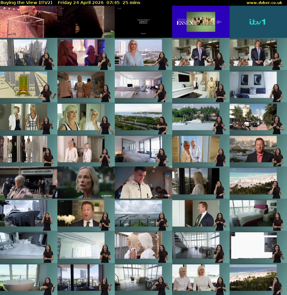Buying the View (ITV2) Friday 24 April 2026 07:45 - 08:10