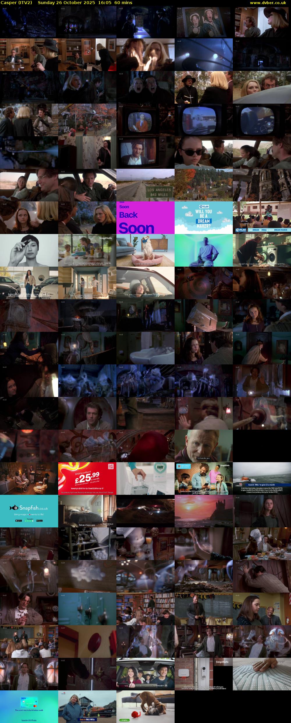 Casper (ITV2) Sunday 26 October 2025 16:05 - 17:05