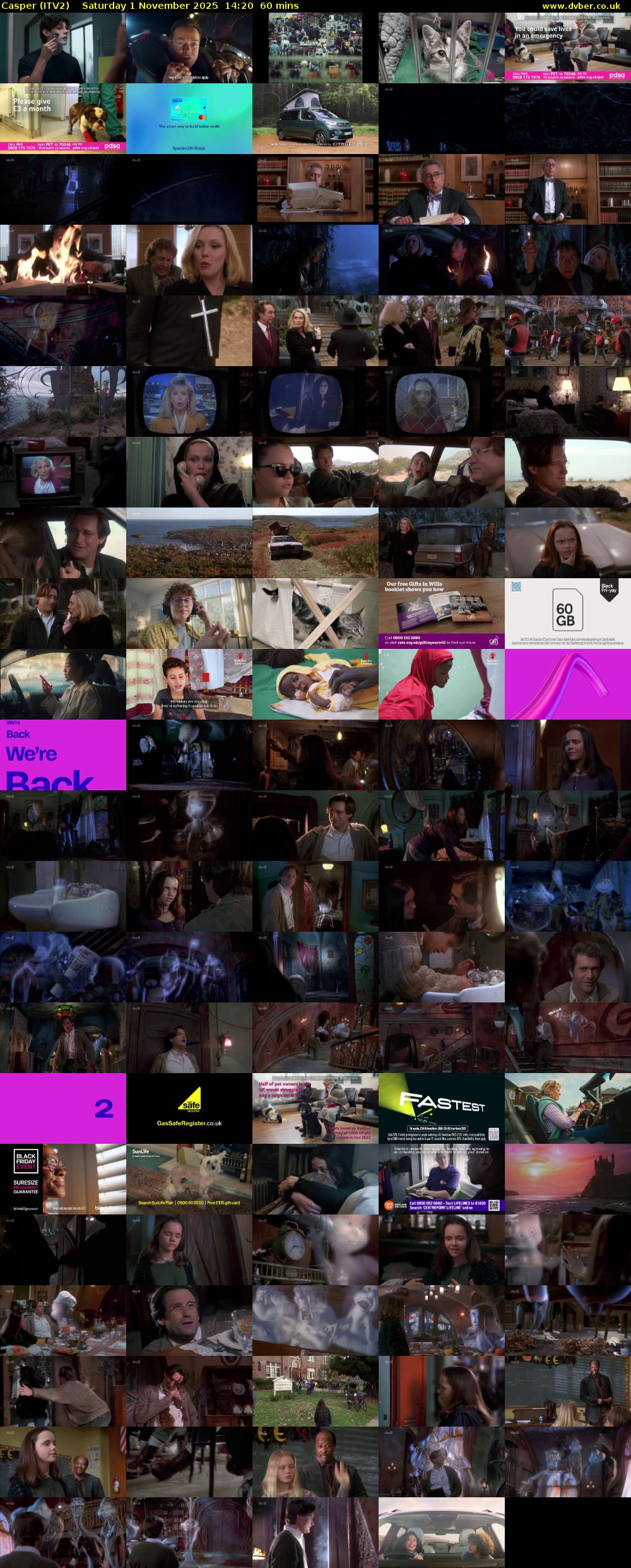 Casper (ITV2) Saturday 1 November 2025 14:20 - 15:20
