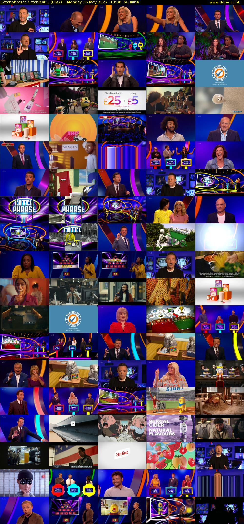 Catchphrase: Catchiest... (ITV2) Monday 16 May 2022 18:00 - 19:00