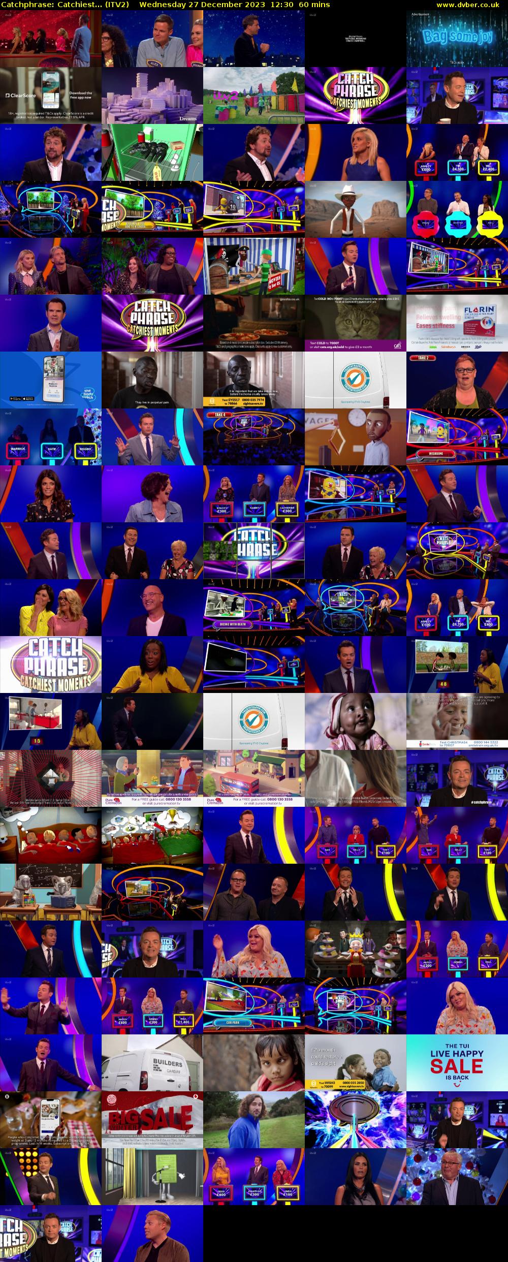Catchphrase: Catchiest... (ITV2) Wednesday 27 December 2023 12:30 - 13:30