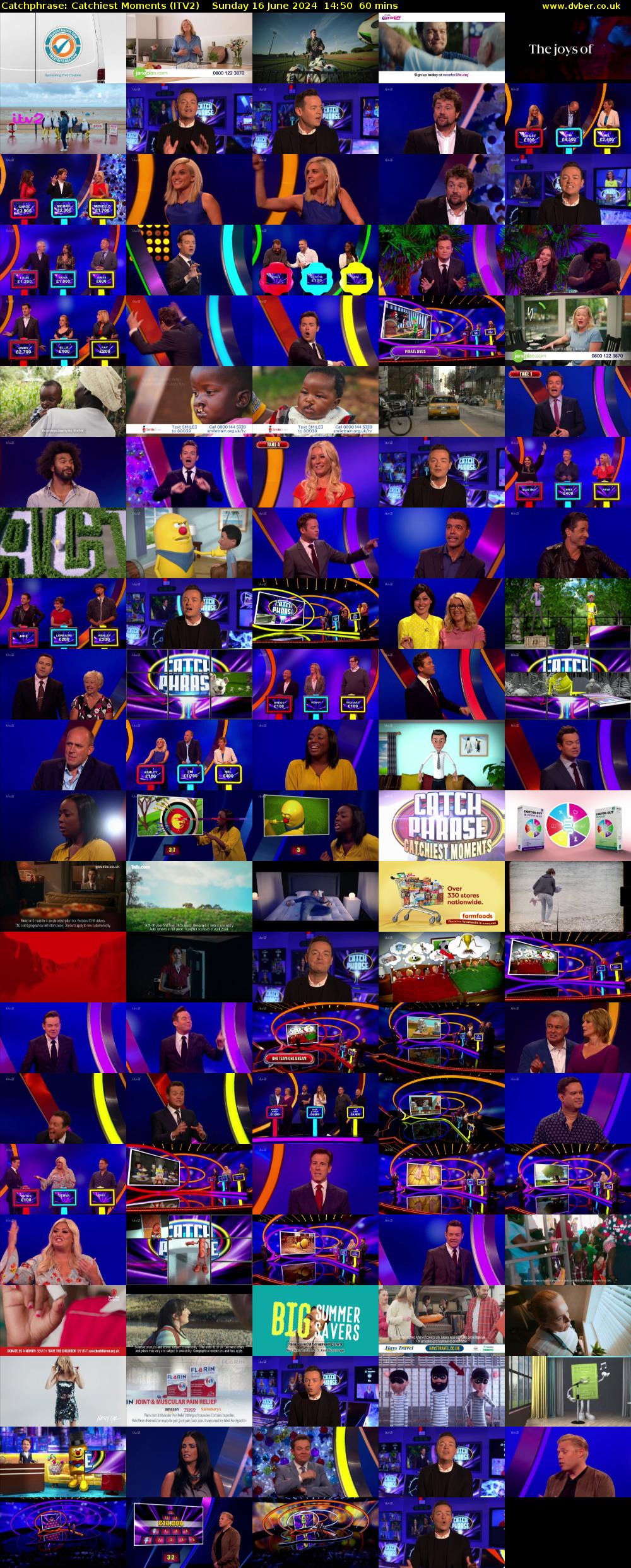 Catchphrase: Catchiest Moments (ITV2) Sunday 16 June 2024 14:50 - 15:50