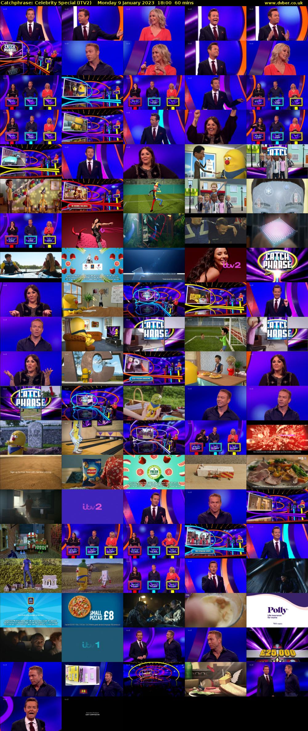 Catchphrase: Celebrity Special (ITV2) Monday 9 January 2023 18:00 - 19:00