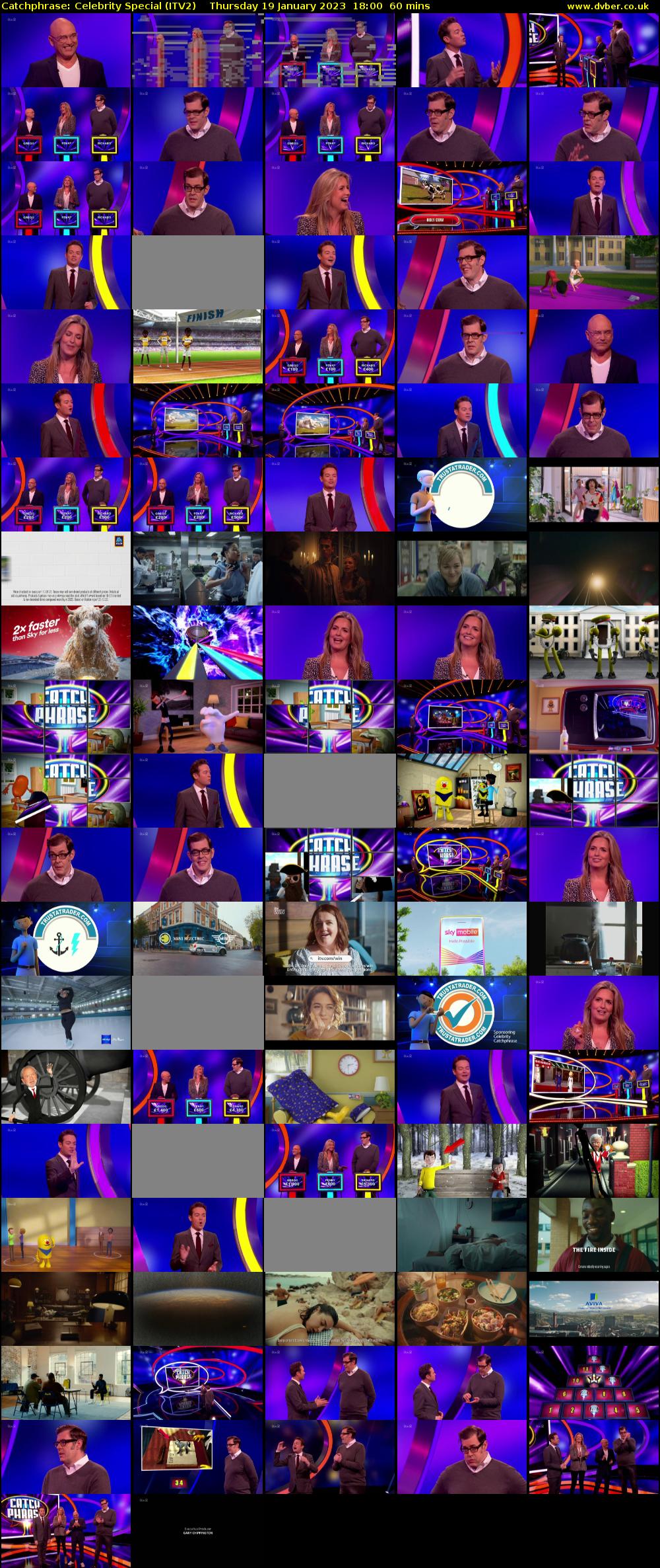 Catchphrase: Celebrity Special (ITV2) Thursday 19 January 2023 18:00 - 19:00