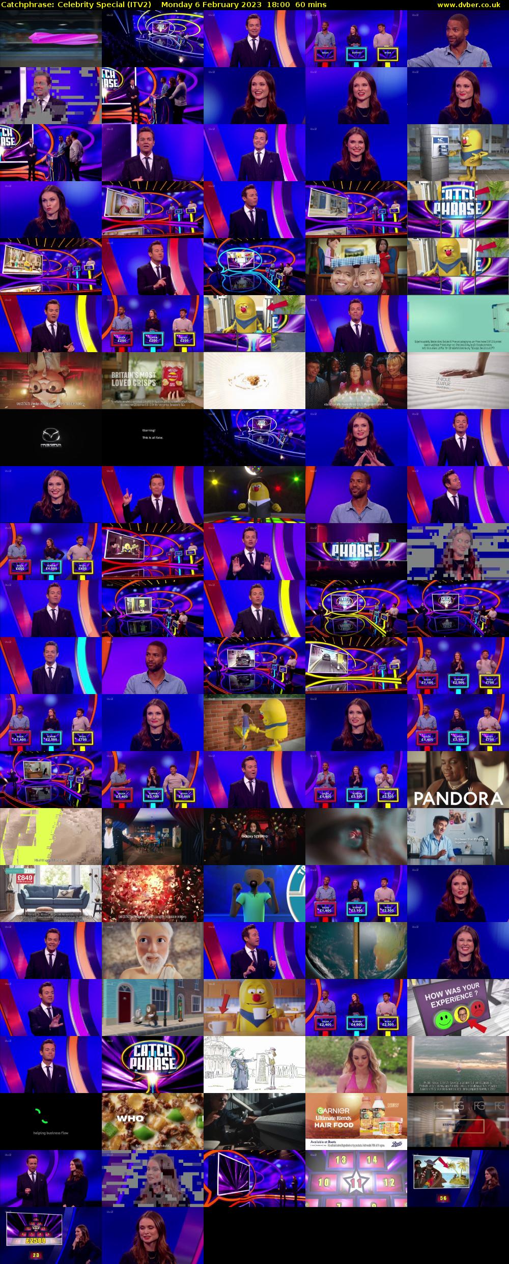Catchphrase: Celebrity Special (ITV2) Monday 6 February 2023 18:00 - 19:00