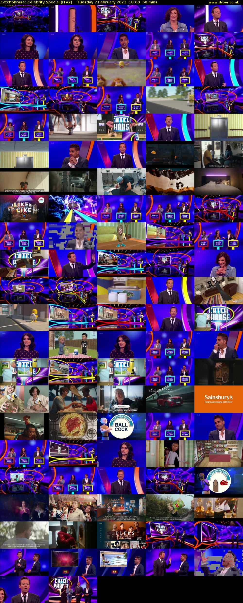Catchphrase: Celebrity Special (ITV2) Tuesday 7 February 2023 18:00 - 19:00