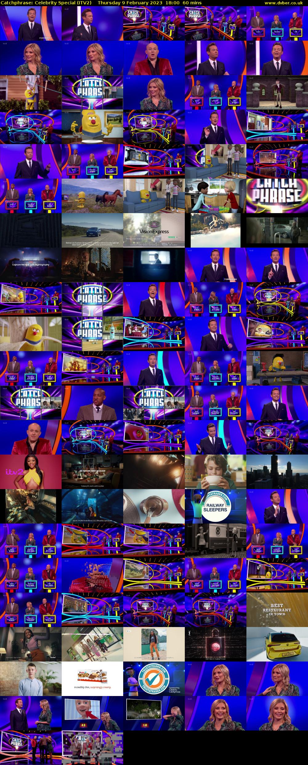 Catchphrase: Celebrity Special (ITV2) Thursday 9 February 2023 18:00 - 19:00