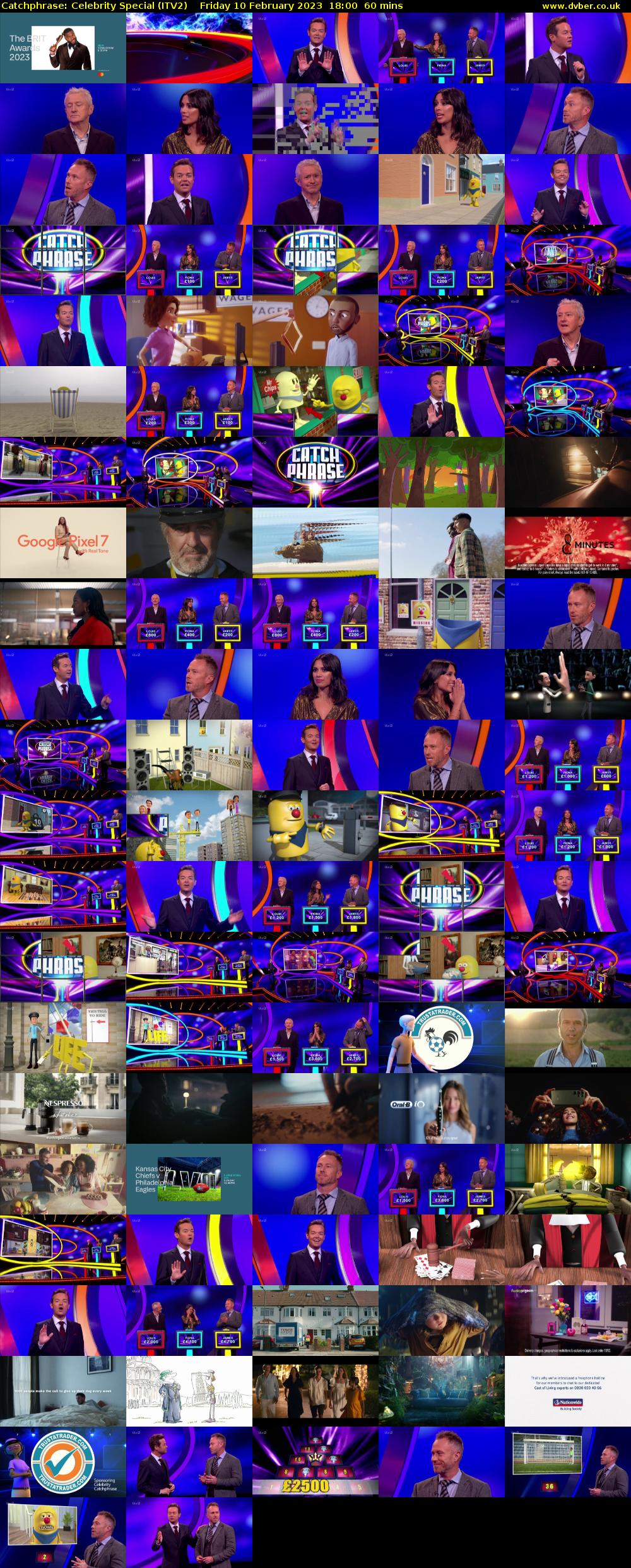Catchphrase: Celebrity Special (ITV2) Friday 10 February 2023 18:00 - 19:00