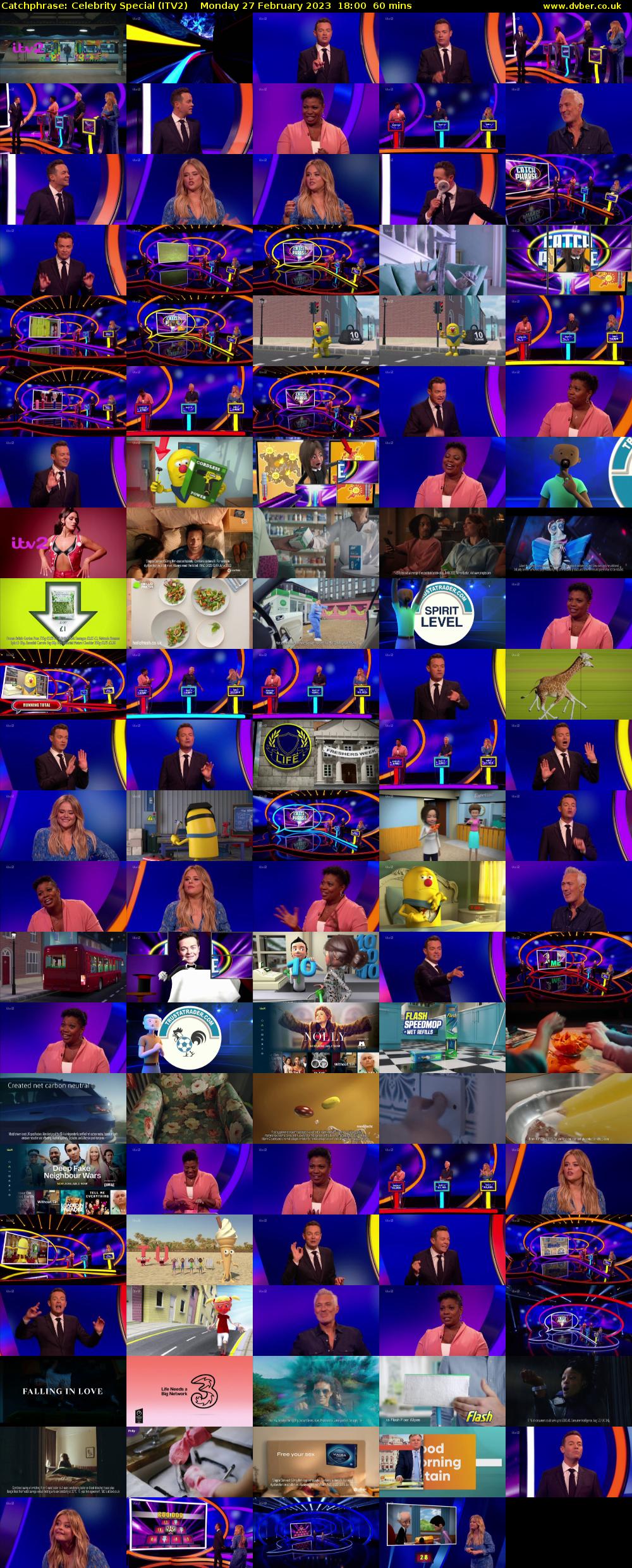 Catchphrase: Celebrity Special (ITV2) Monday 27 February 2023 18:00 - 19:00