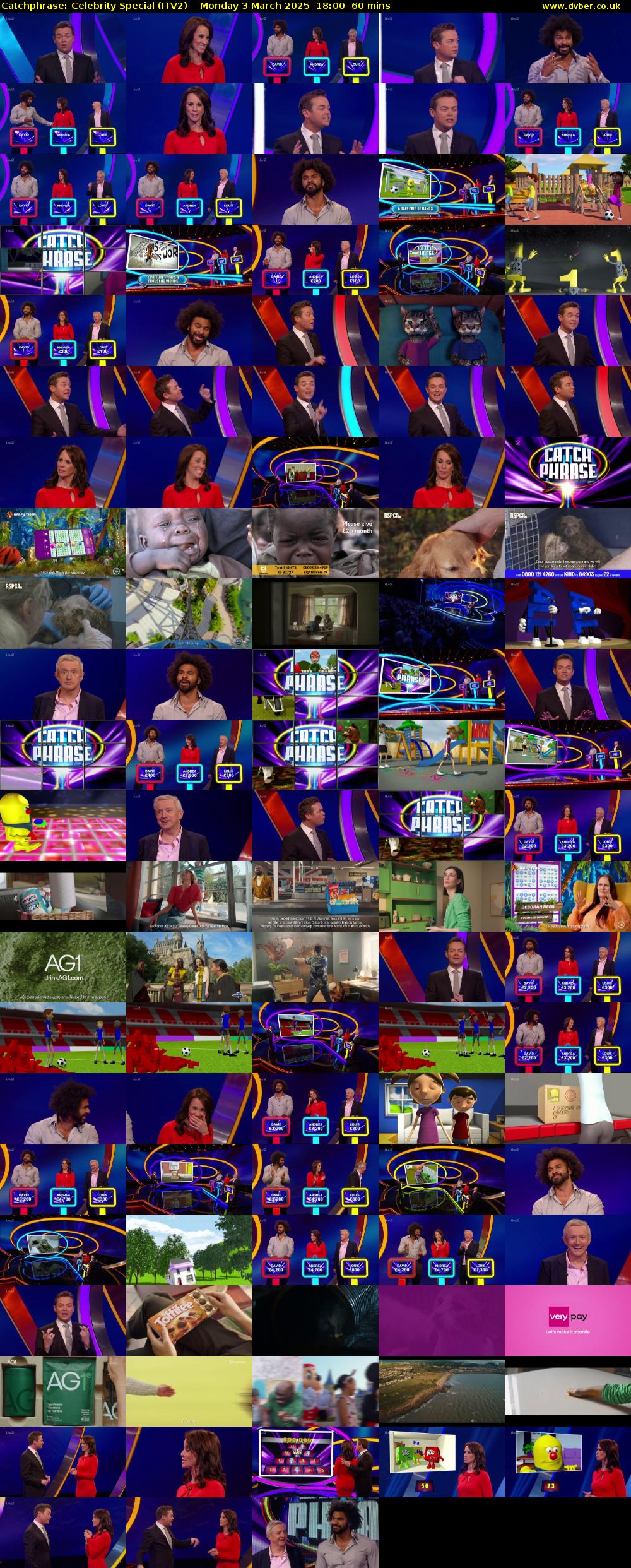 Catchphrase: Celebrity Special (ITV2) Monday 3 March 2025 18:00 - 19:00